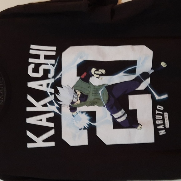 Naruto Kakashi Hatake Black T - Picture 2 of 7